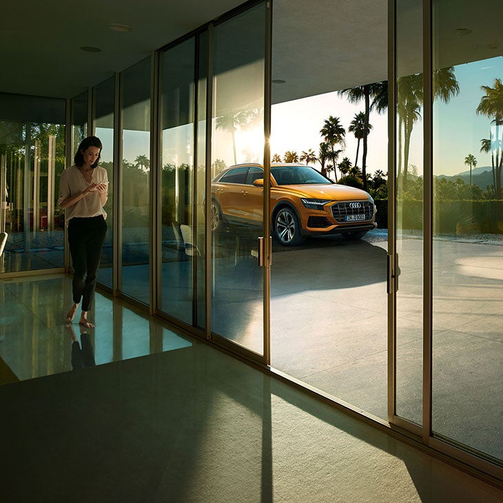 Audi connect navigation & infotainment plus -paketin avulla voi suunnitella reittisi valmiiksi jo kotona