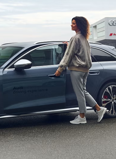Driver opening car door