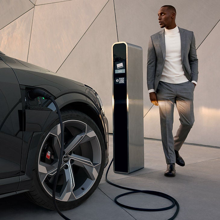 Foto de la carga eléctrica de Audi 