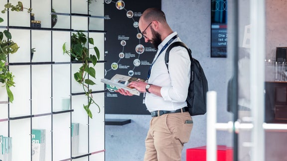 Person beim Greentech Festival