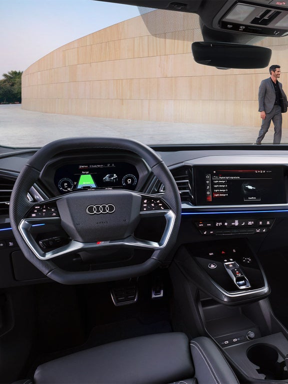 Betjeningsenhet i Audi Q4 e-tron