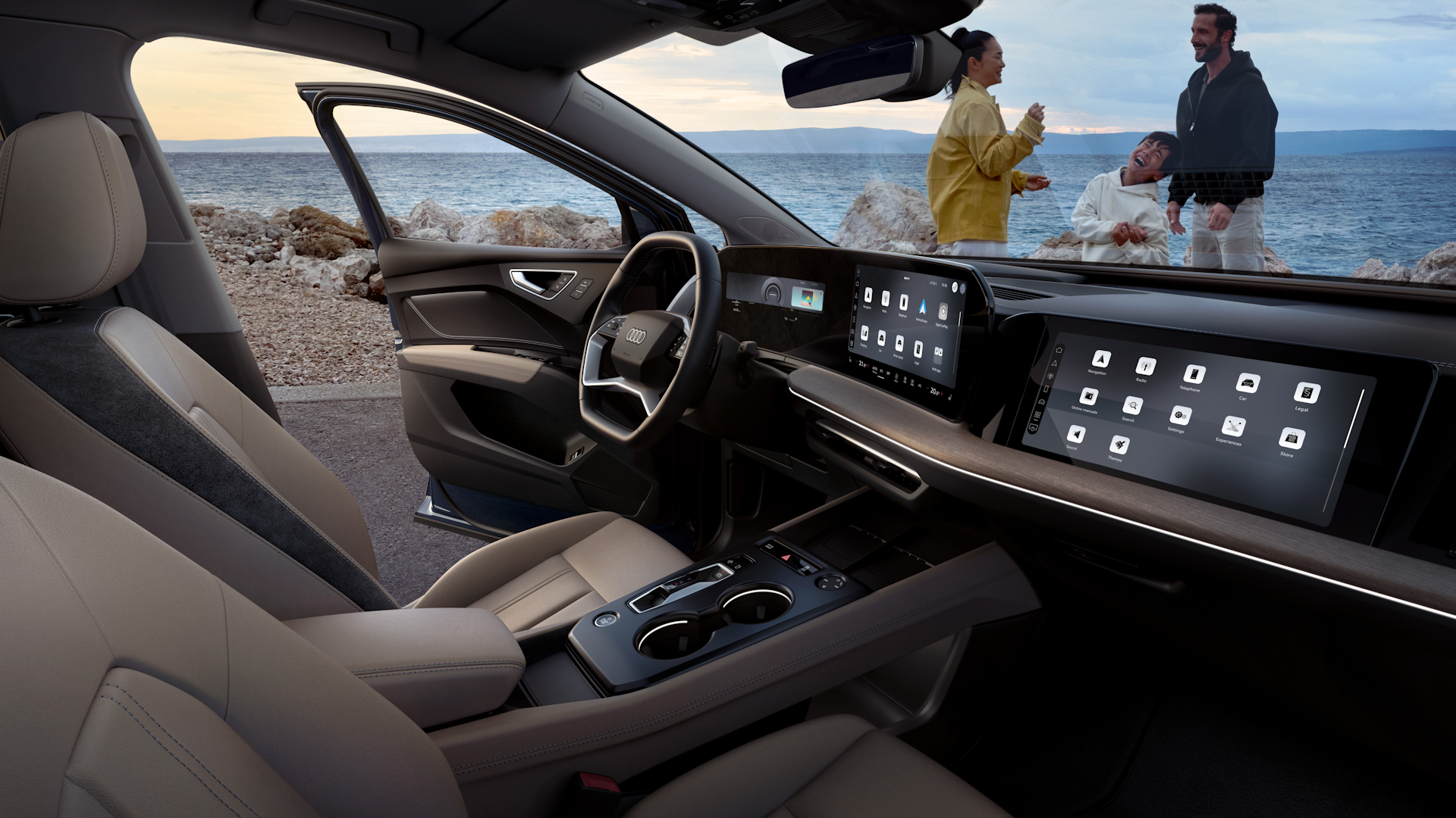 Interiør på en Q4 e-tron