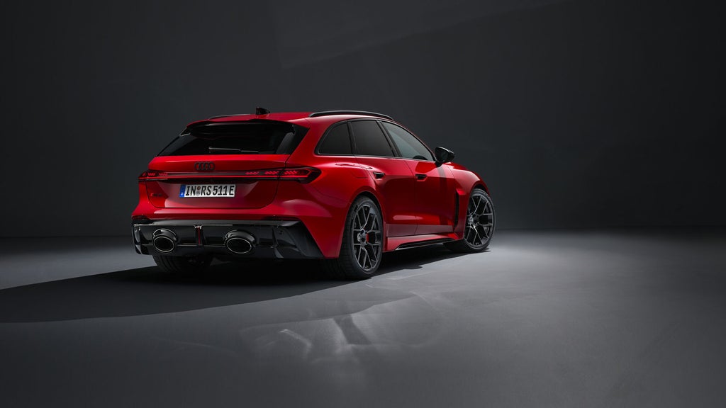 A rear view of the Audi RS 5