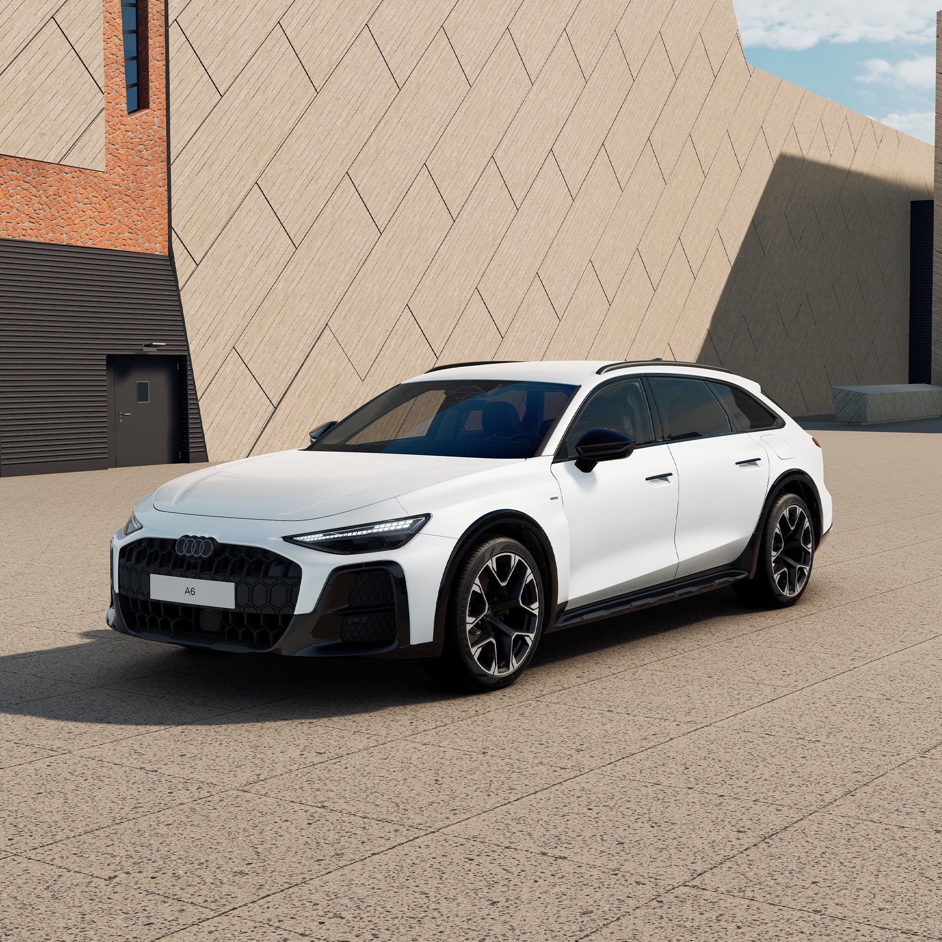 Weißer A6 allroad e-hybrid