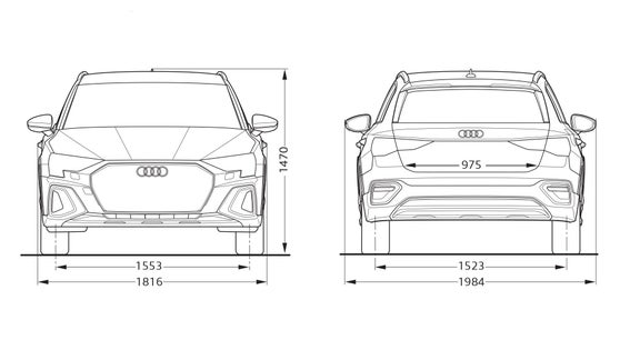 Audi A3 allstreet edestä ja takaa