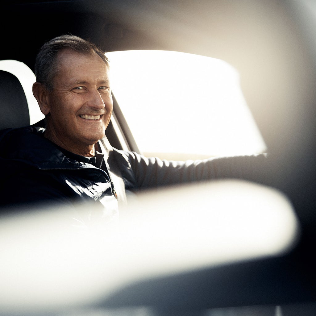 Stefan Sjöstrand i bilen