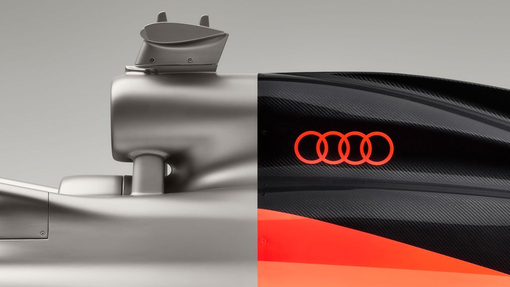 Primer plano lateral de la caja de aire del Audi R26 Concept.