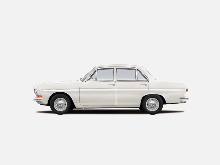 Illustration Auto Union Audi auf einem grauen Hintergrund