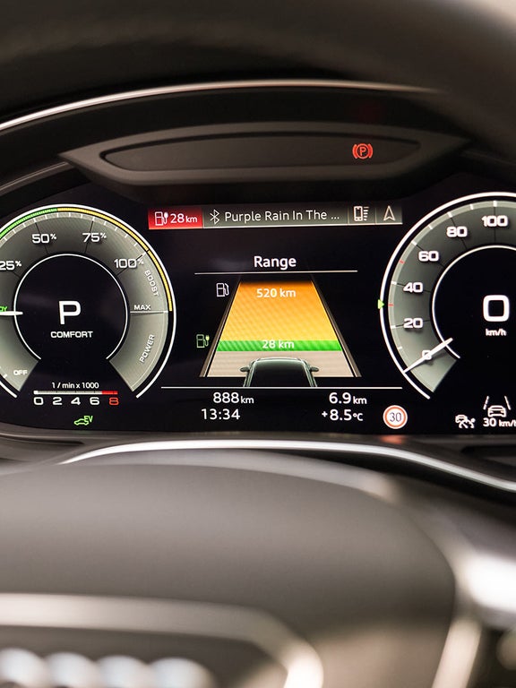 Interior del Audi A6 TFSIe  