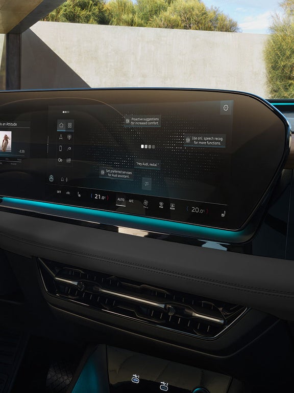 Audi assistant "Hey Audi" in the Audi Q6 SUV e-tron