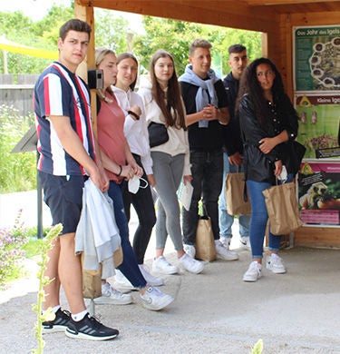 Azubis beim Kennenlern-Tag auf der Landesgartenschau