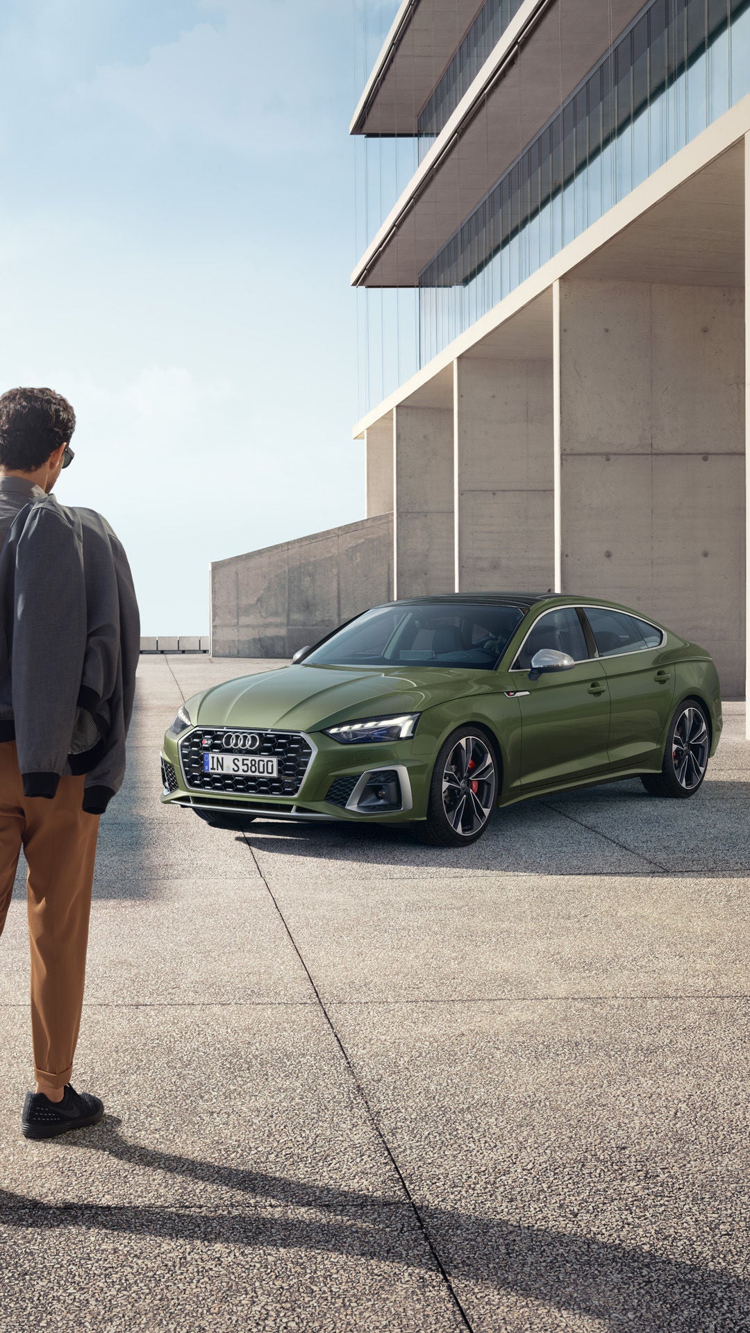Front view of the Audi S5 Sportback