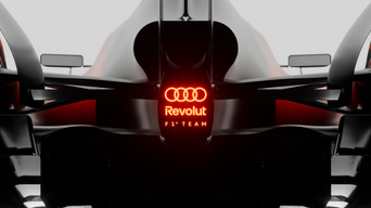 Audi R26 Concept from behind with Audi Revolut logo