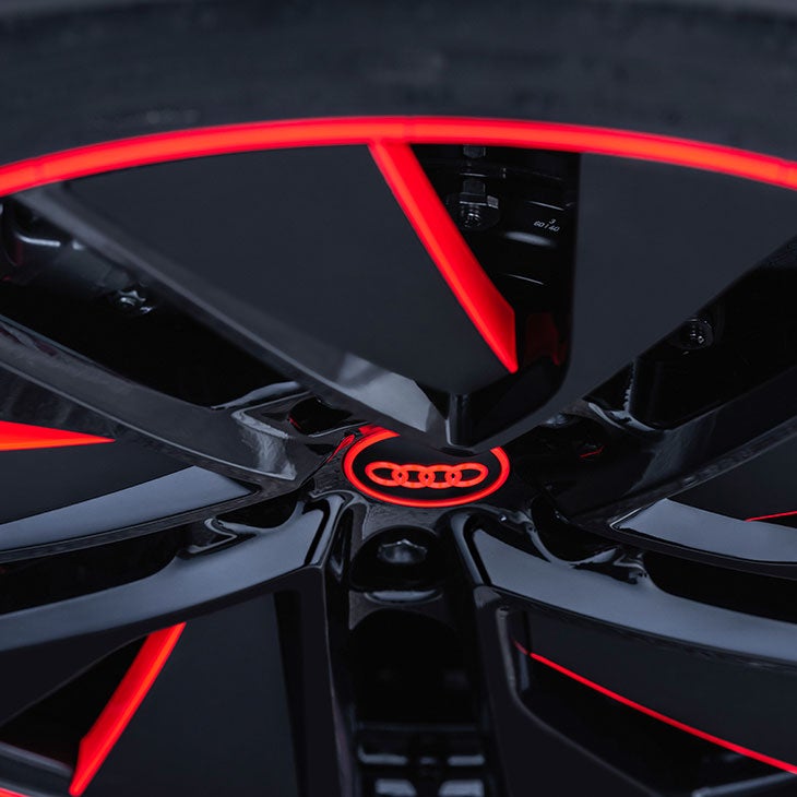 Diseño y llantas del Audi e-tron GT