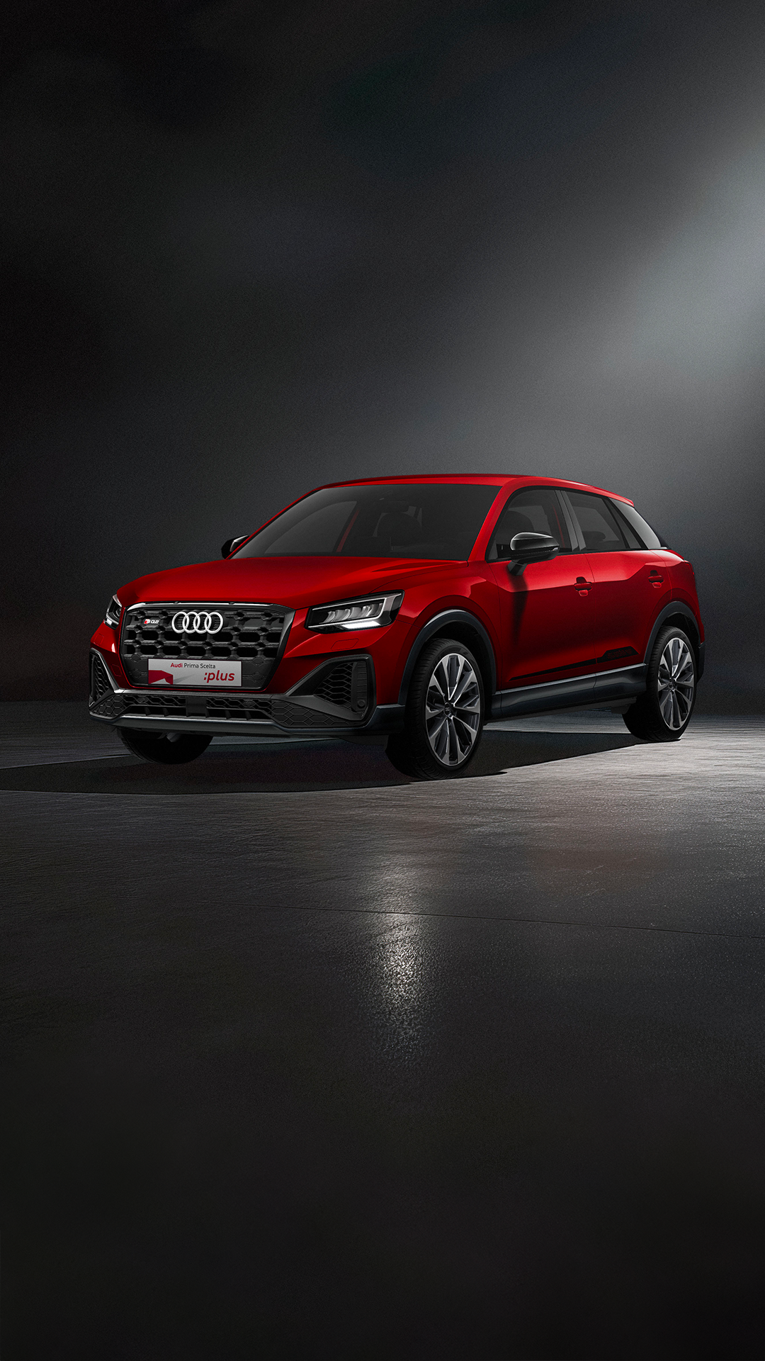 Audi Q2 rossa usata con targa Audi Prima Scelta :plus