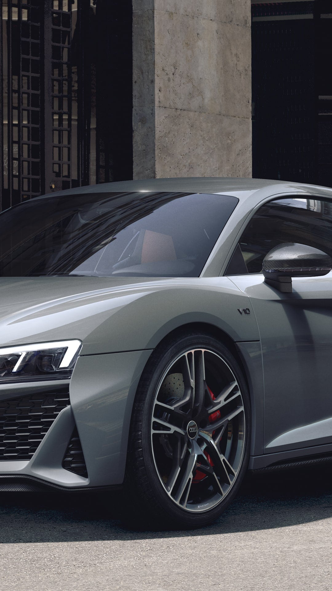 Audi R8 Coupé V10 performance quattro con impresionantes entradas de aire frontales