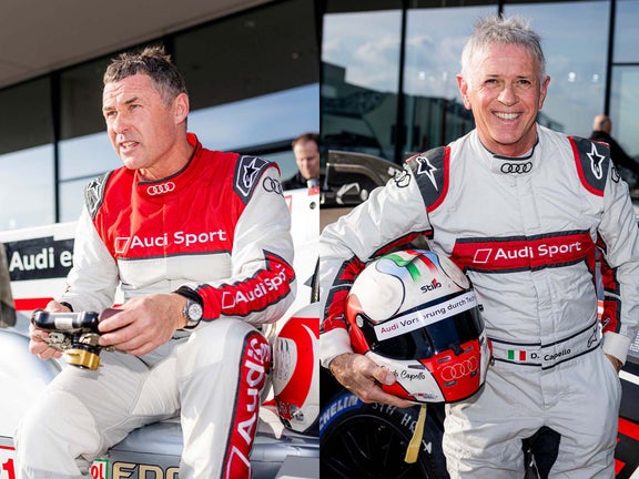 A picture showing Tom Kristensen and Dindo Capello.