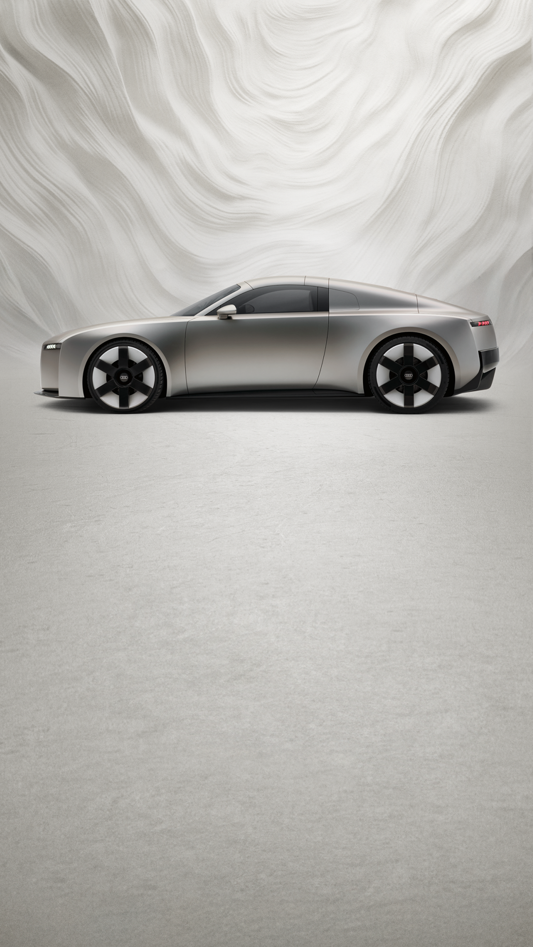 The side view of the new Audi Concept C.