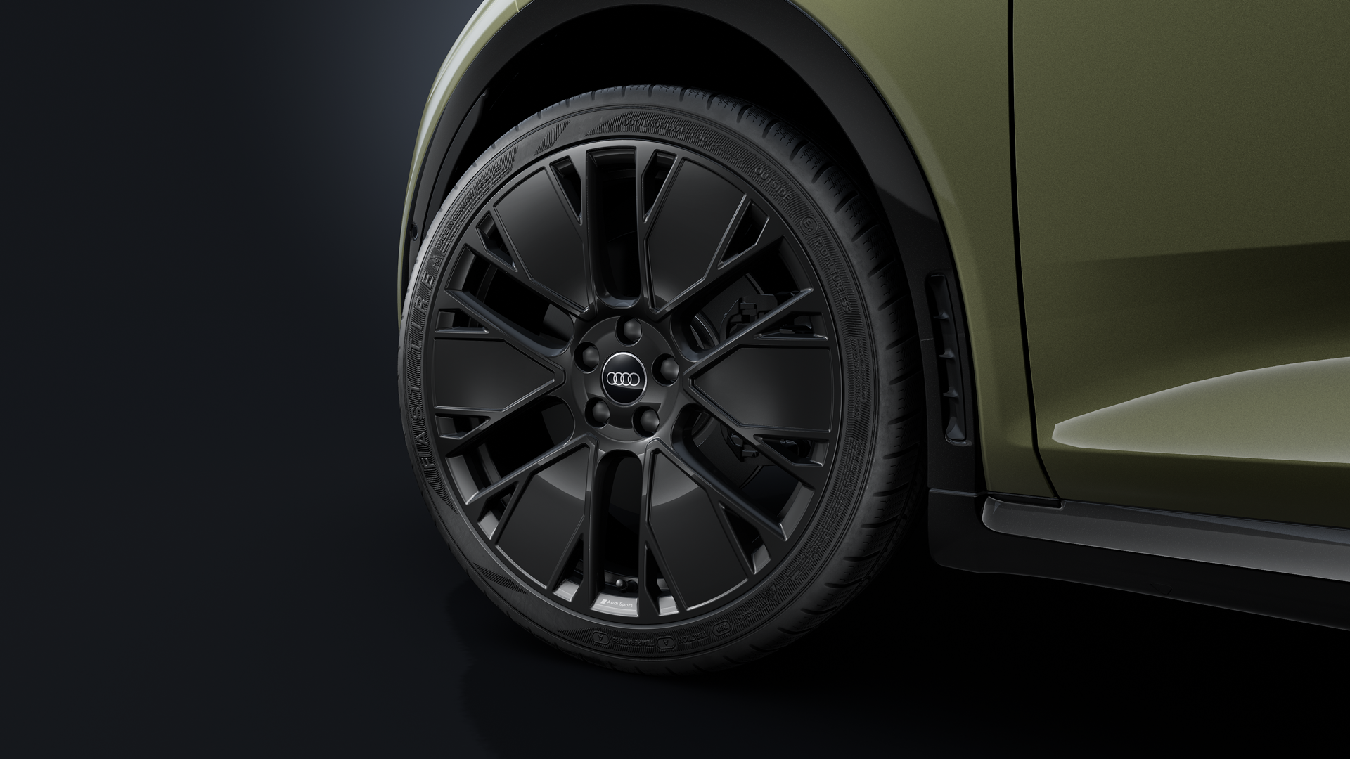 Rueda de verano del Audi A2 e-tron. 