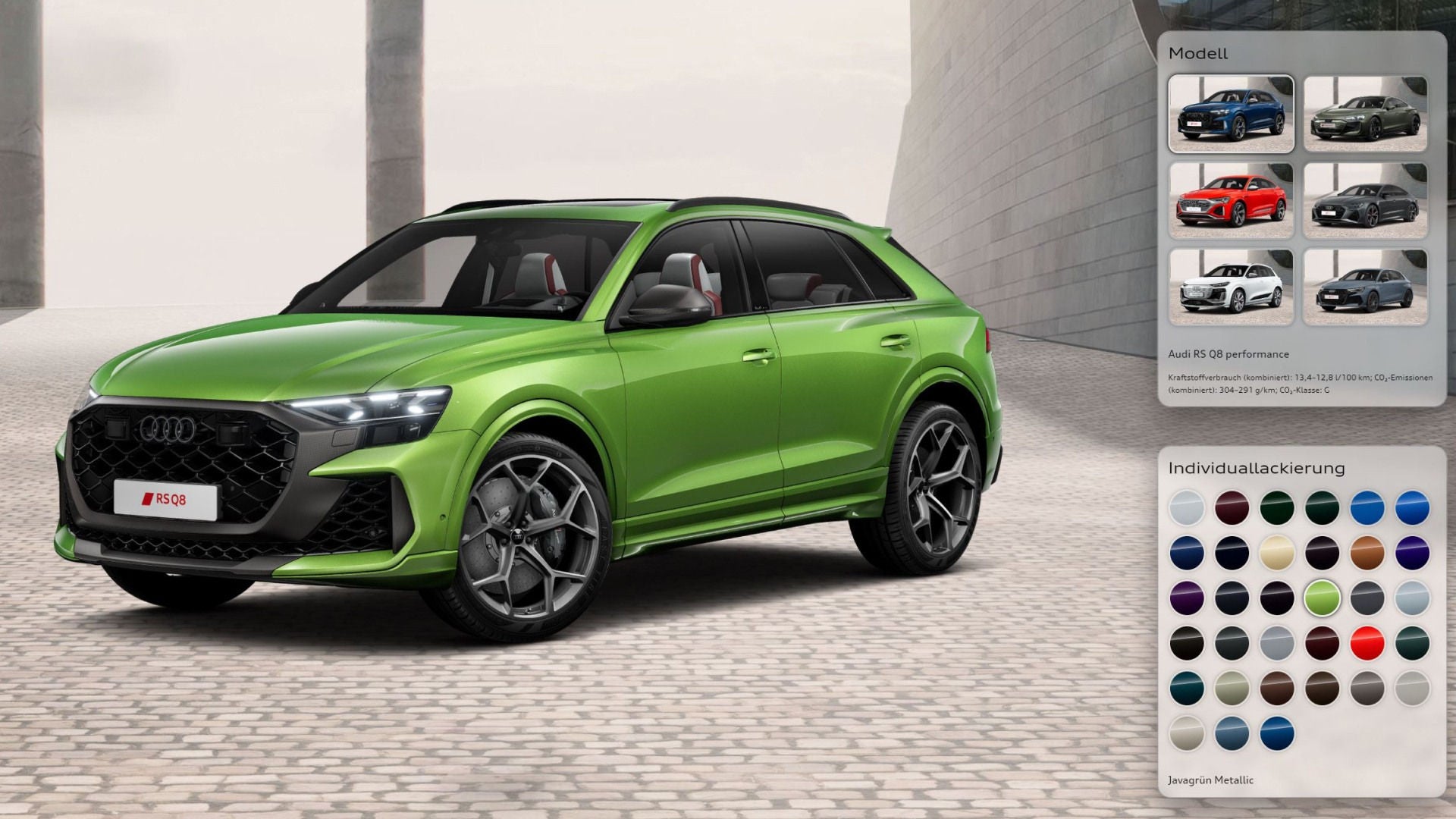 Ansicht aus Audi Konfigurator.