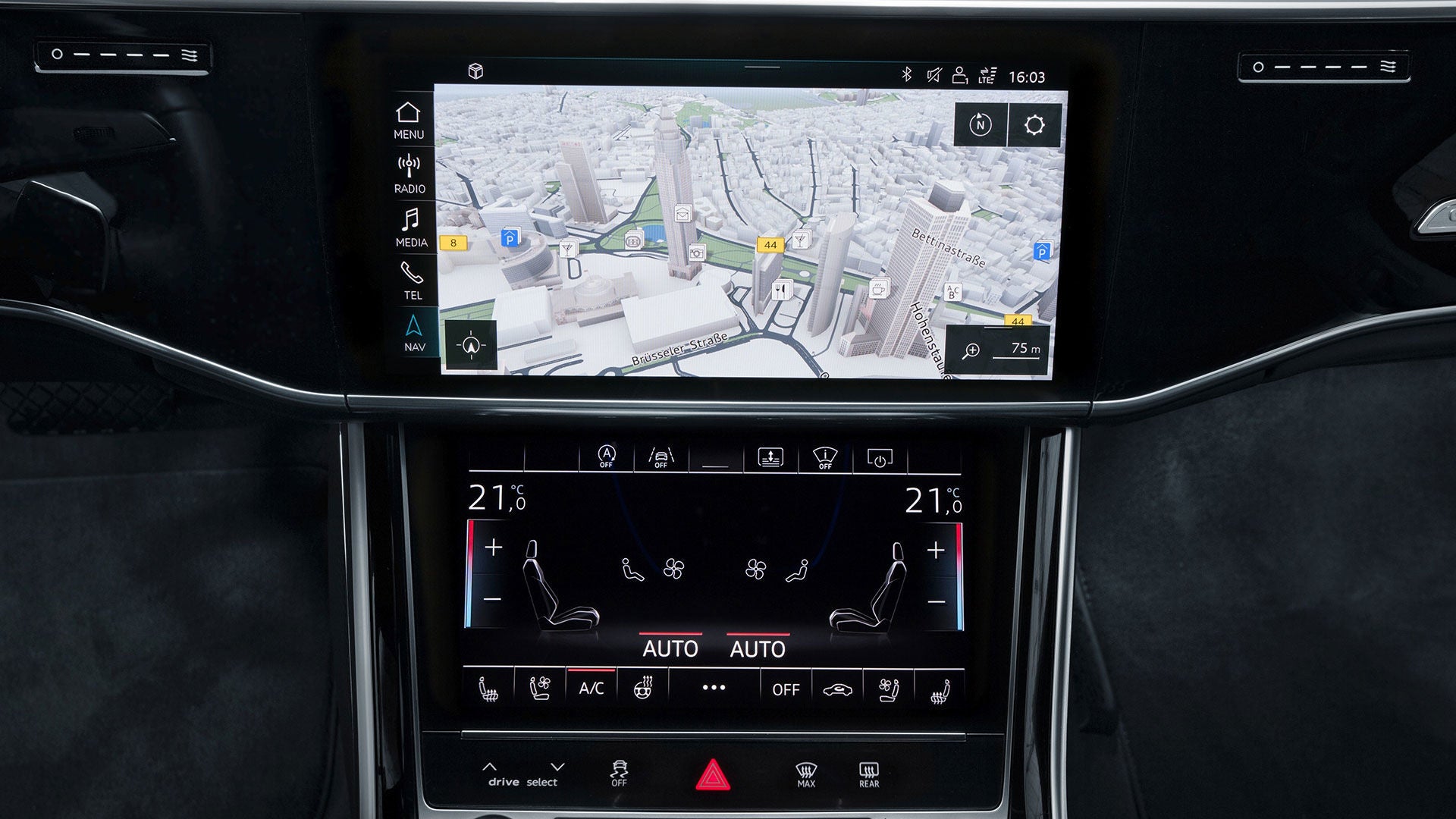 Navigatie met satellietkaart