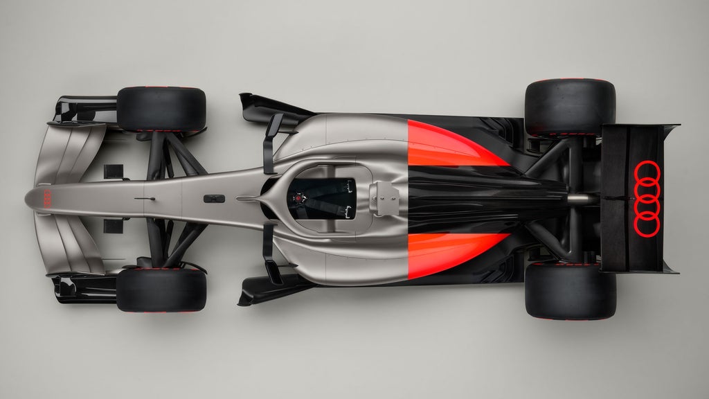 Audi R26 Conceptの真上から見たビュー。