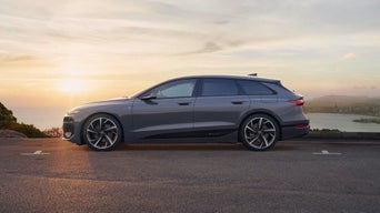 A6 Avant e-tron near coast