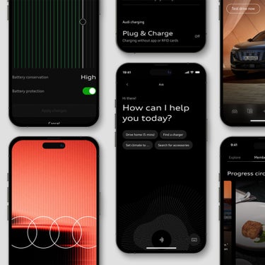 Audi A6 Sportback e-tron performance myAudi app