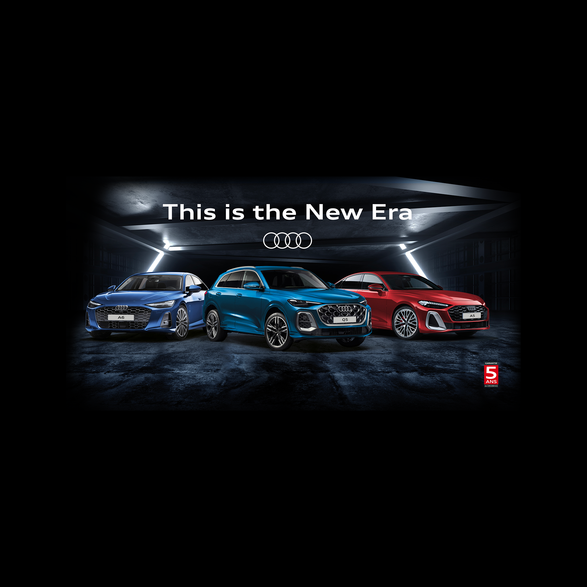 Der neue Q8 vor moderner Architektur.