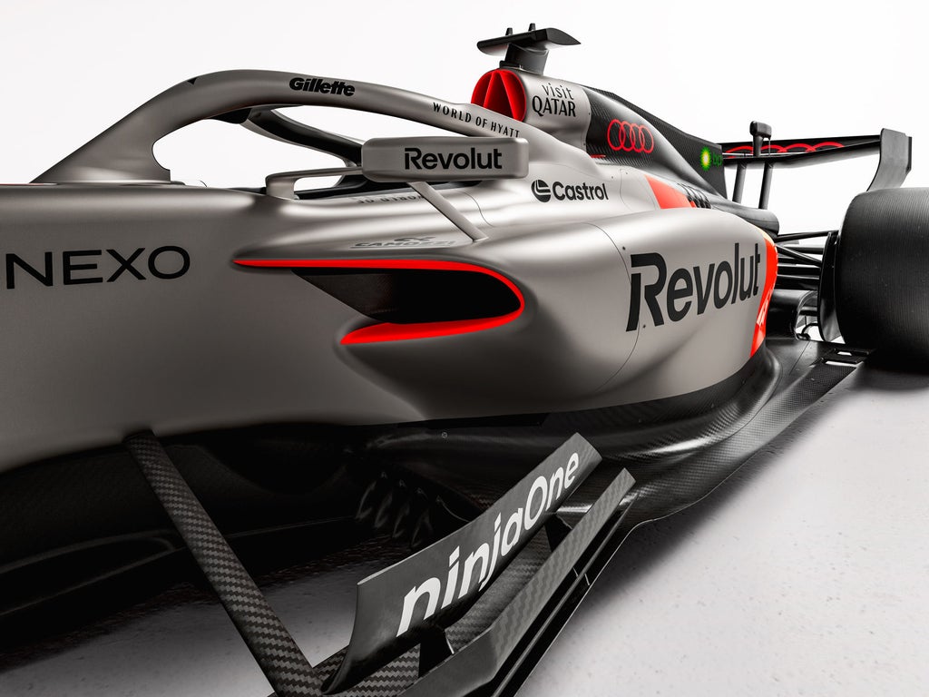 Detaljerad vy av Audi R26.