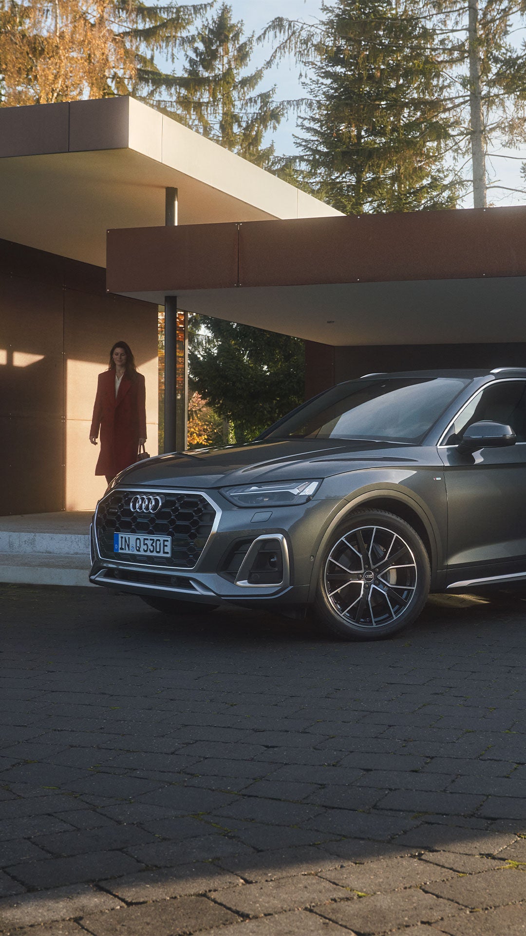 Side view Audi Q5 TFSI e