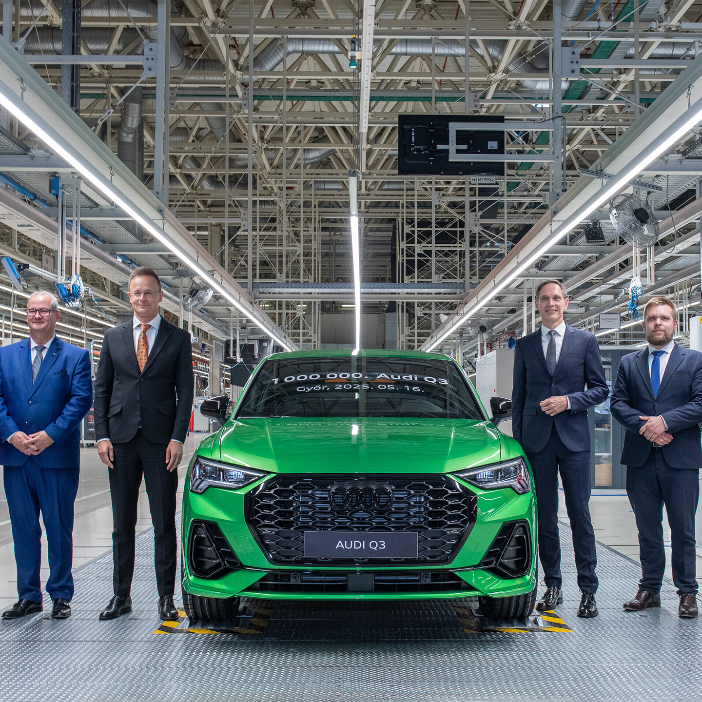 Un Audi Q3 número un millón fabricado en Győr