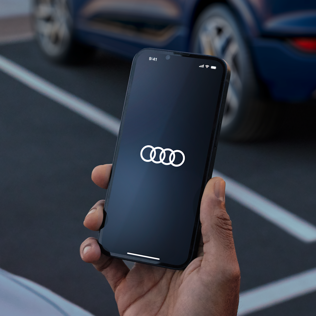 MyAudi appen på en telefon