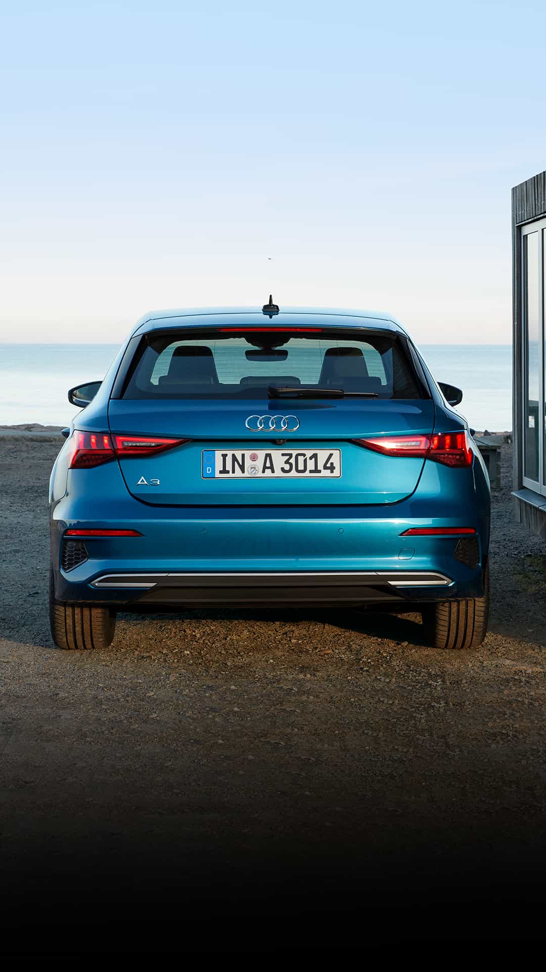 Frontale Seitenansicht Audi e-tron S Sportback