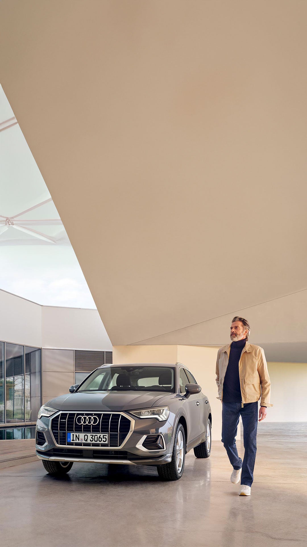 Foto de un Audi con recambios originales Audi. 