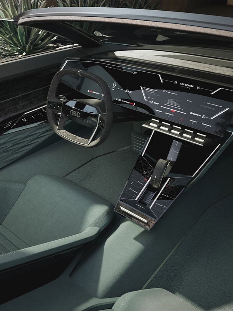 Passasjersetet i Audi skysphere