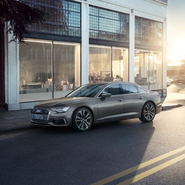 Foto del diseño de un Audi A6 de la gama Superpremium de Audi. 