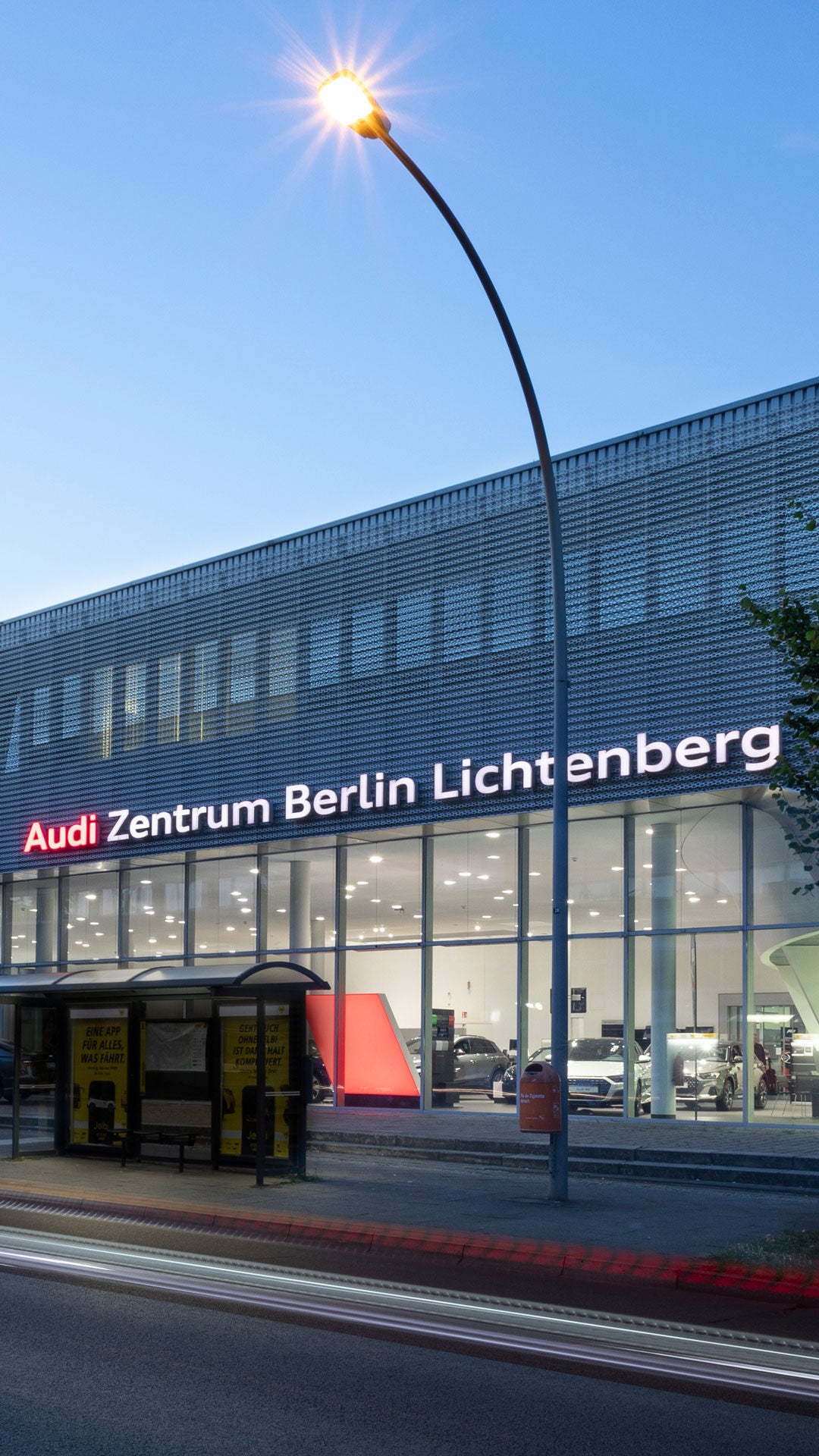 Außenansicht Audi Zentrum Berlin Lichtenberg