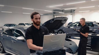 Aceite de motor de un Audi.