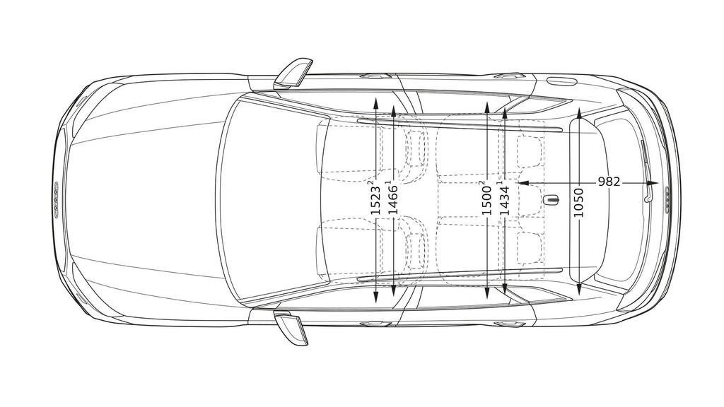 Audi Q5 mått från ovan