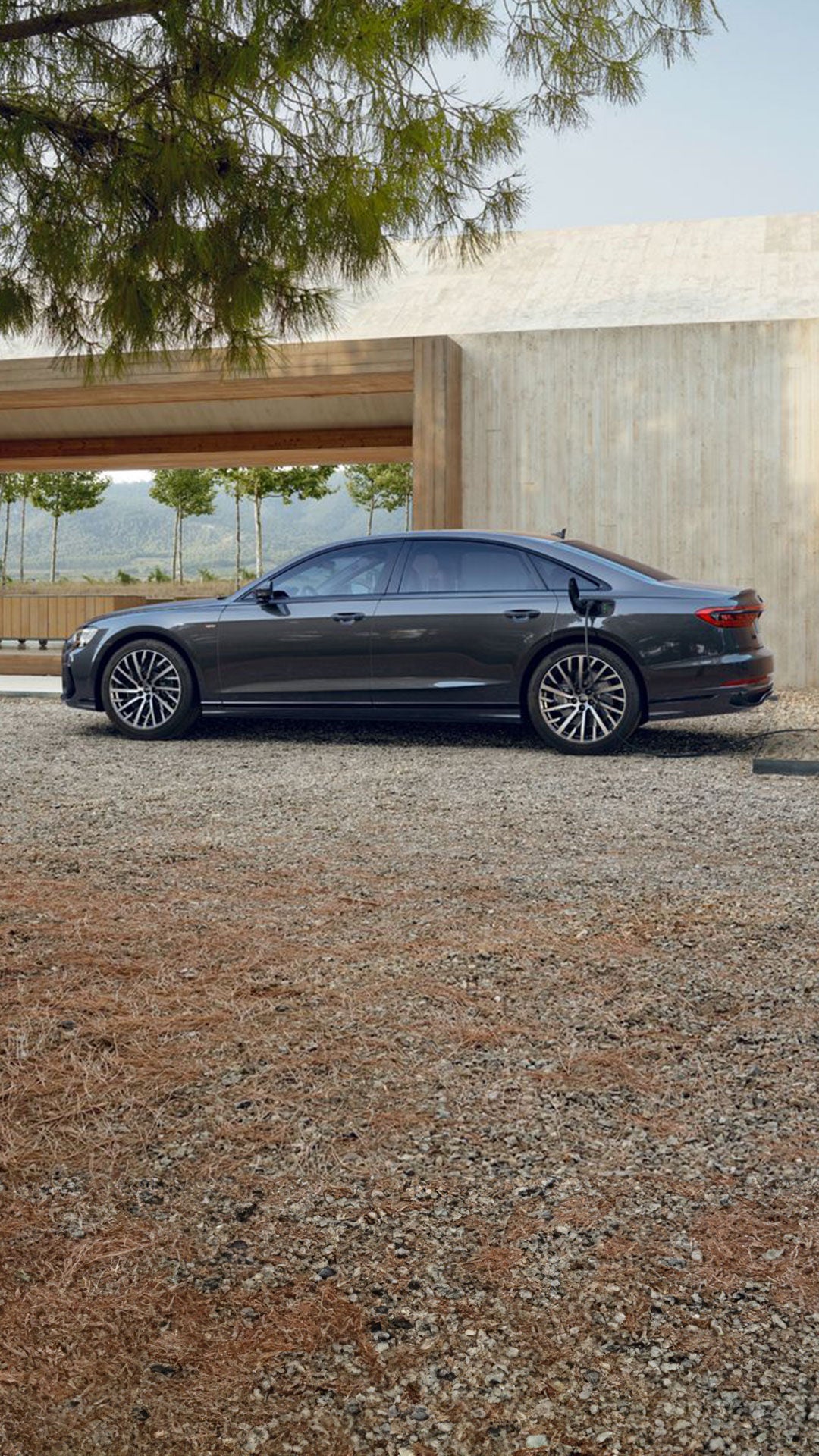 Foto del motor del Audi A8 L TFSIe