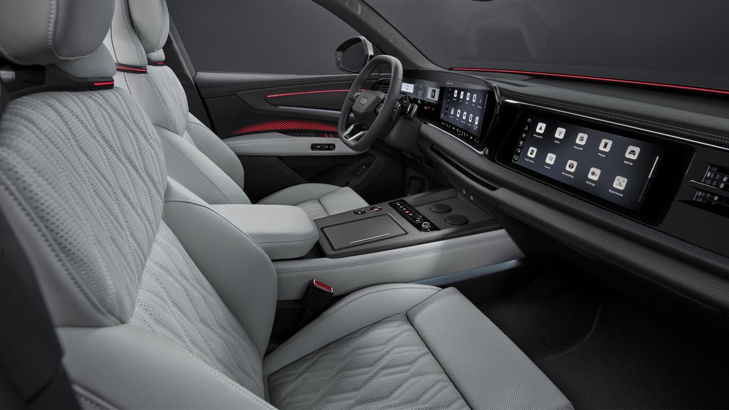 Passenger view inside the new Audi Q9