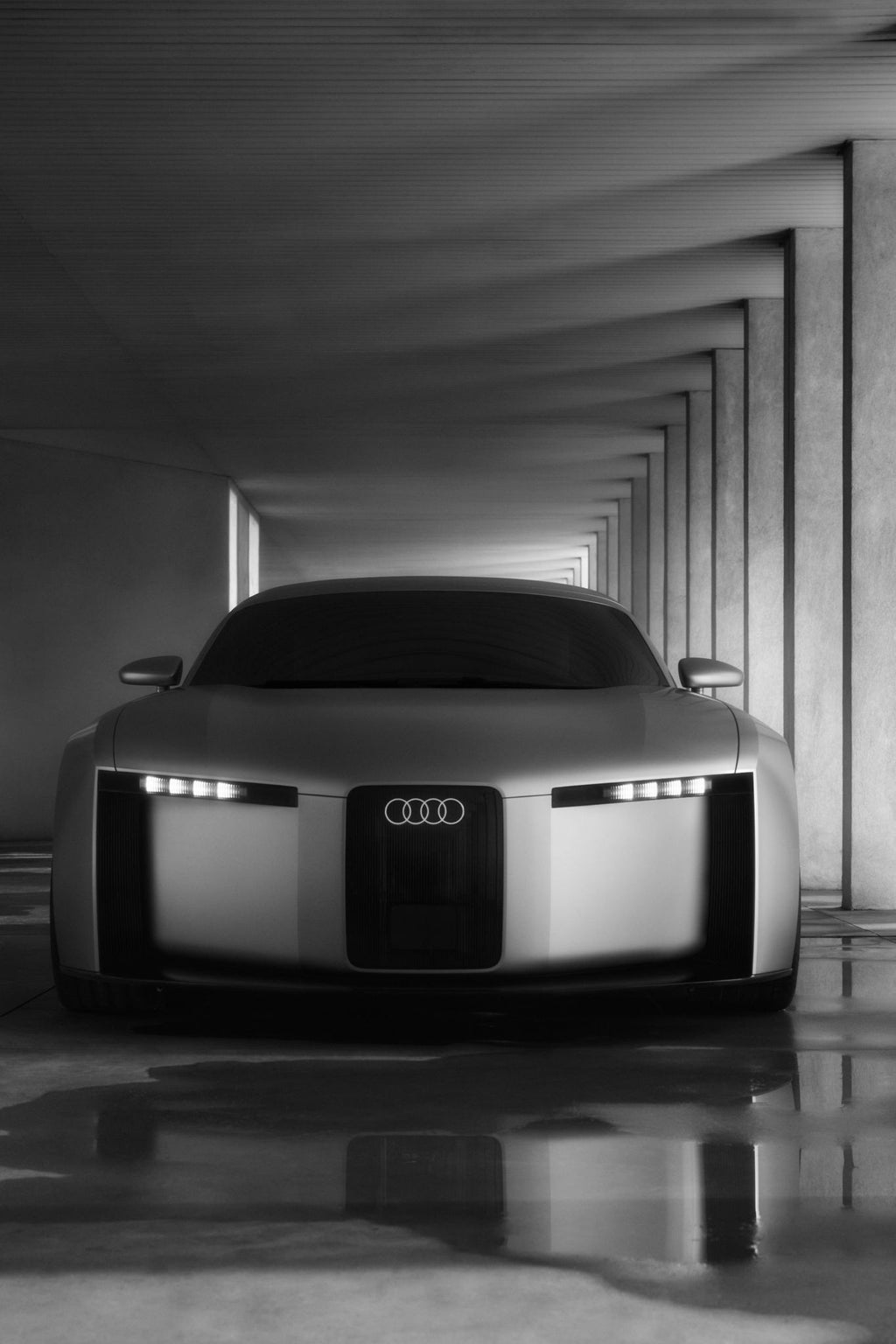 Front view of the Audi Concept C.