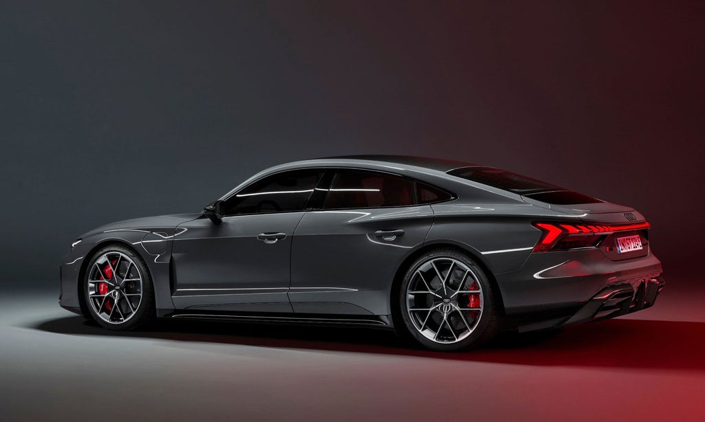 Side view of the Audi RS e-tron GT.