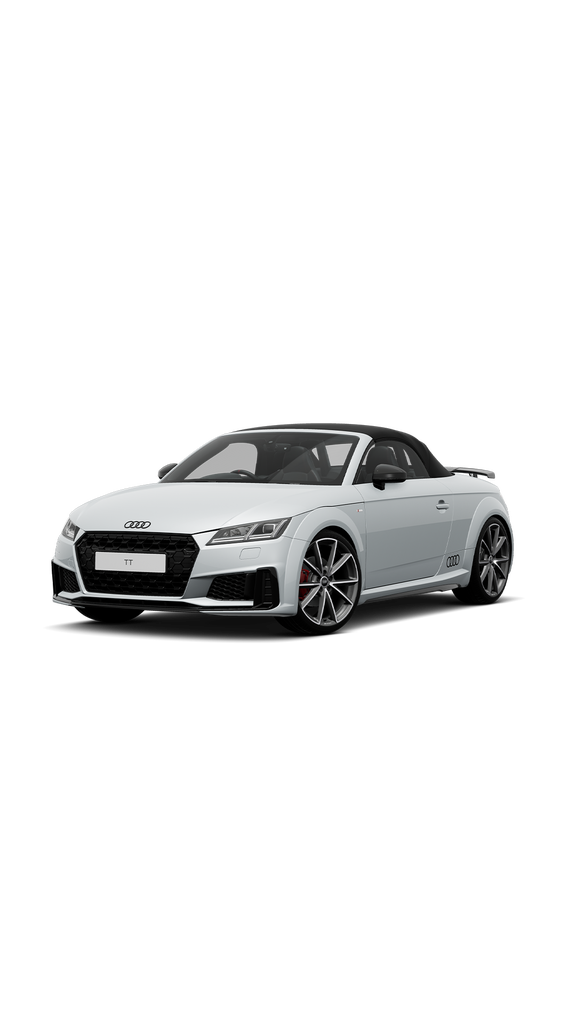 Audi TT in white background.