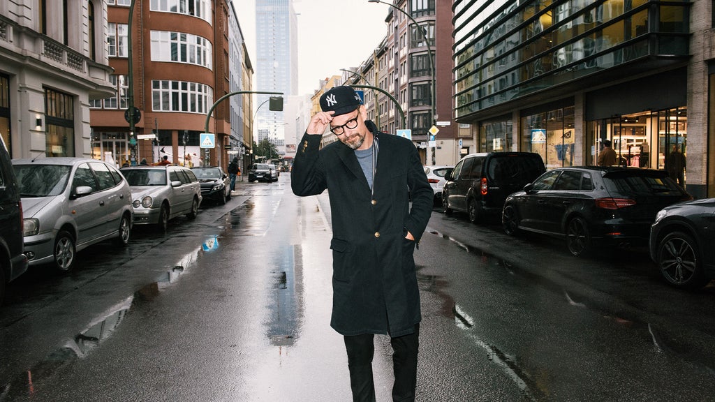 Marco Voigt on a street in Berlin’s central Mitte district.