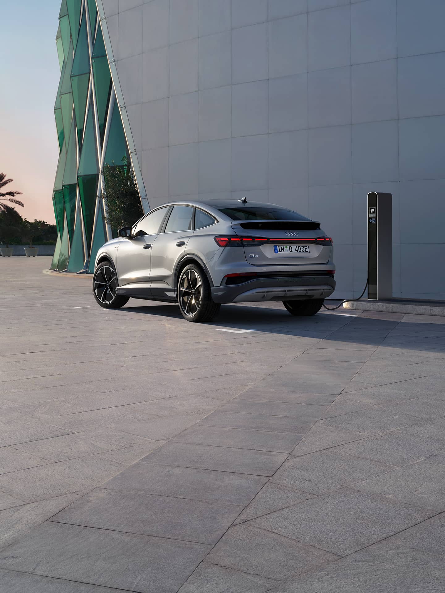 Audi Q4 e-tron Sportback rear view