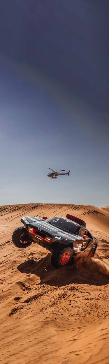 Foto del Audi RS Q e-tron E2 que participará en el Rally Dakar 2023.