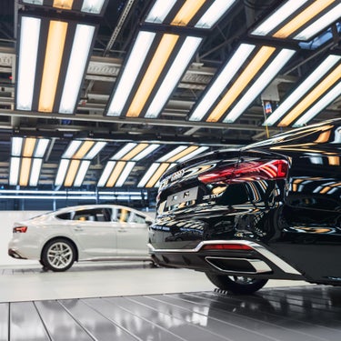 A scene in the production area