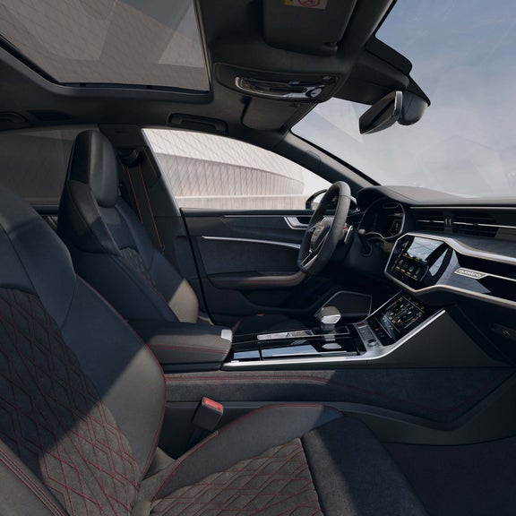 Interior of an Audi S7 Sportback in competition edition